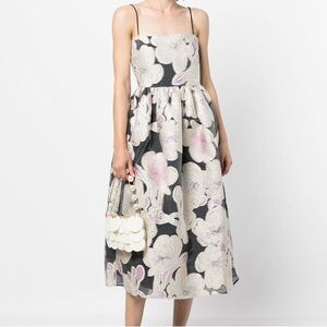 Stine Goya Anny Floral Jacquard Metallic Dress in Jasmine Pink | Size S